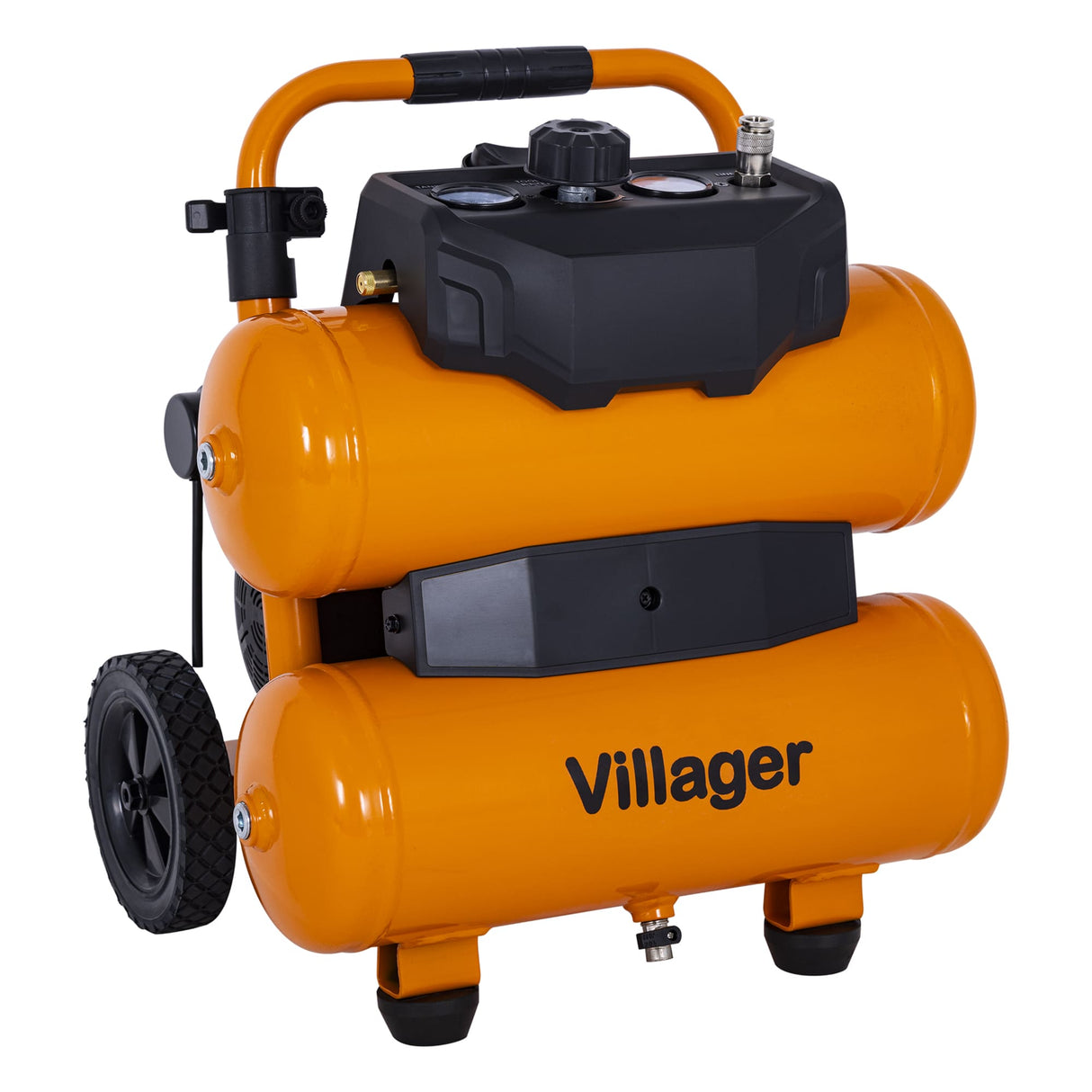 Villager Twin Tank Luftkompressor VAT DB 17 L - 800 W, 10 bar, kompakt & leistungsstark- VI-086722