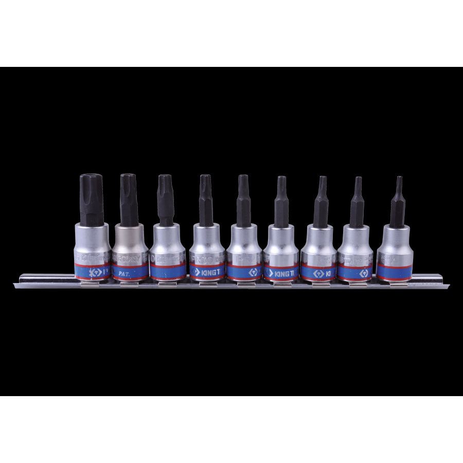 KING TONY Profi-Werkzeuge - RESISTORX®Plus-Steckschlüsseleinsatz - 9-tlg. 3149PR8