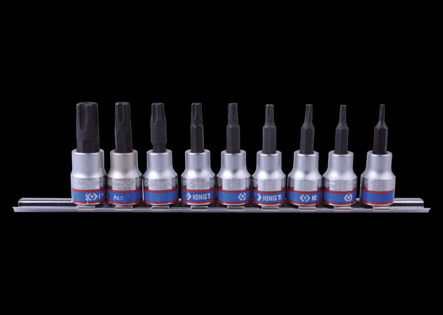 KING TONY Profi-Werkzeuge - RESISTORX®Plus-Steckschlüsseleinsatz - 9-tlg. 3149PR8