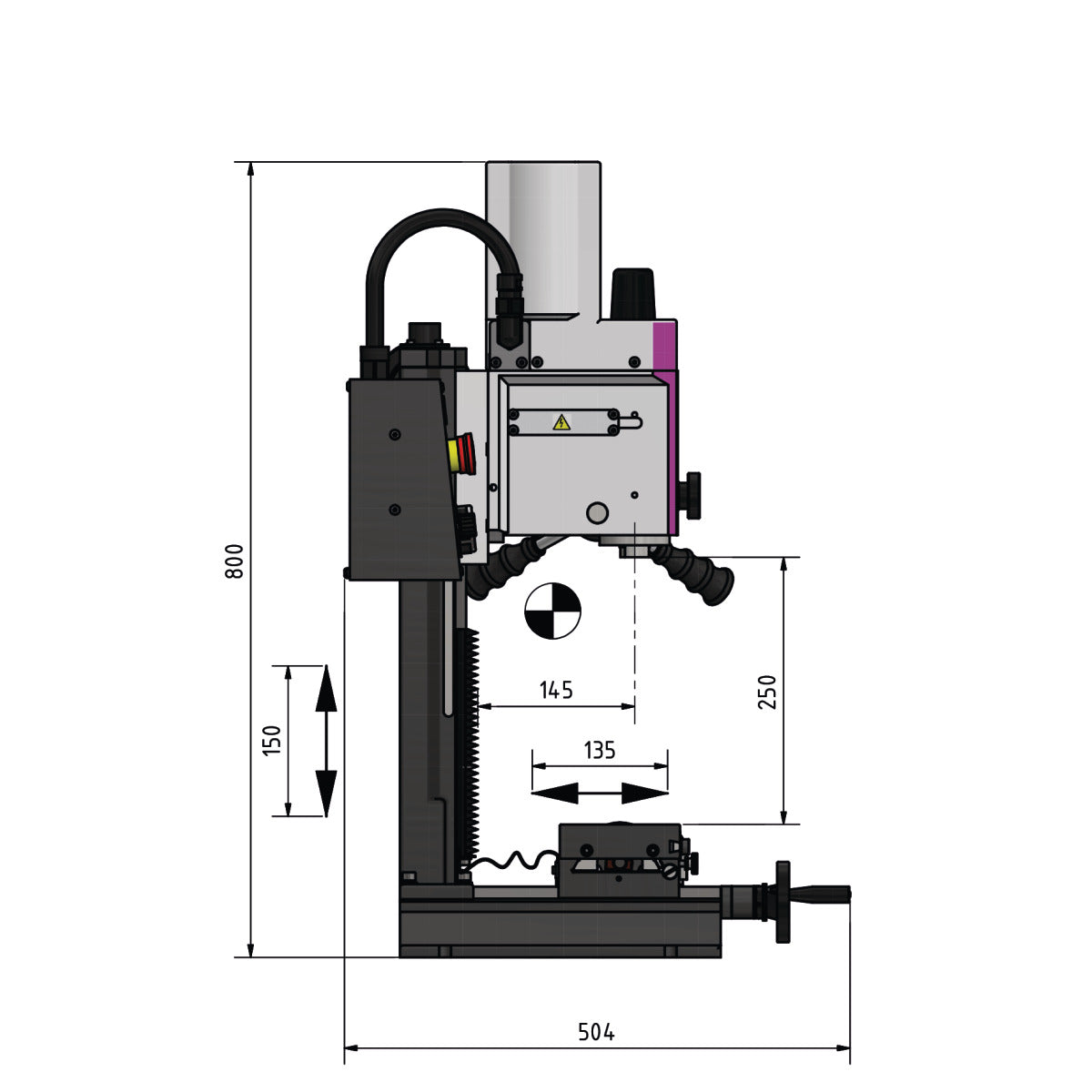 Optimum OPTImill Bohr-Fräsmaschine MH 15V - Art. 3338110