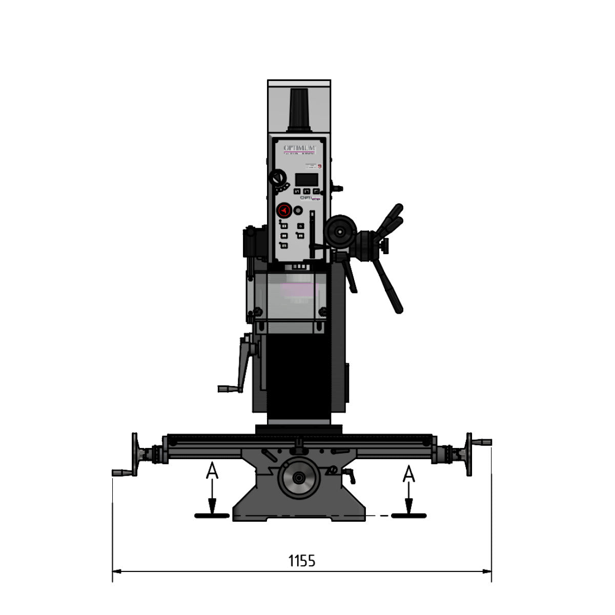 Optimum OPTImill Bohr-Fräsmaschine MB 4SVD - Art. 3338459