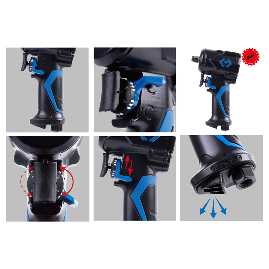 KING TONY Profi-Werkzeuge - 1/2" Verbund-Schlagschrauber 678Nm 33431050