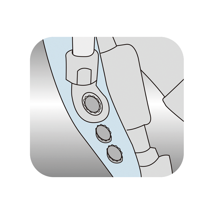 KING TONY Profi-Werkzeuge - CROWFOOT Gelenk-Steckschlüsseleinsatz, metrisch - 15 mm 335015M