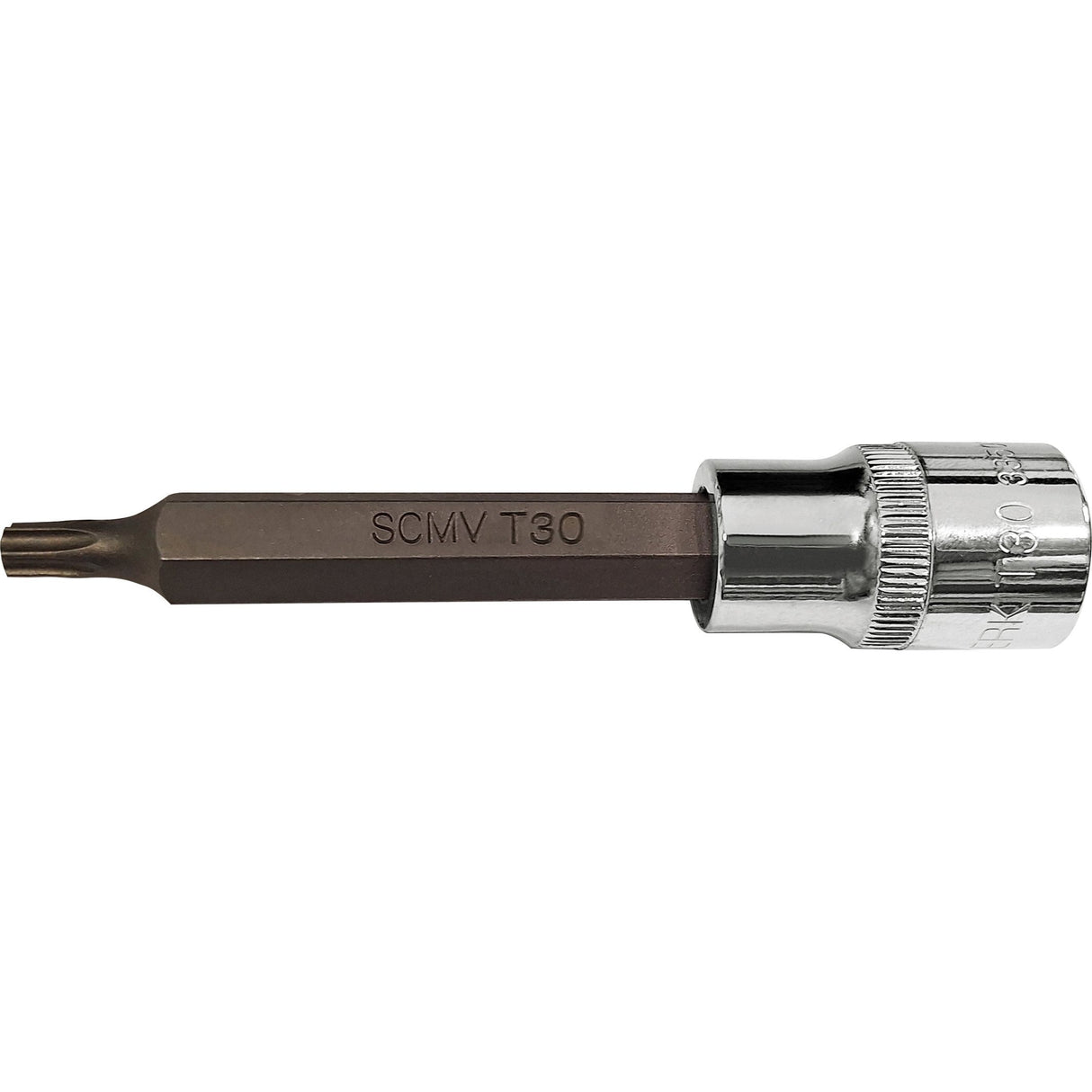Kraftwerk PRO LINE 1/2" Schraubendreher-Steckschlüsseleinsatz Innen TX, TORX, 100 mm lang, T30