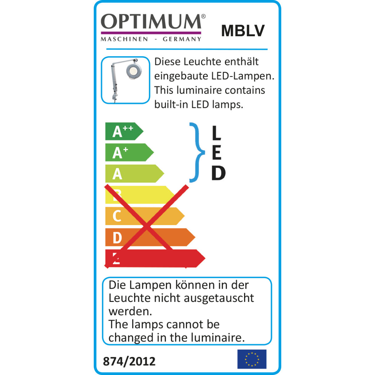 Optimum LED-Vergrösserungslampe MBLV - Art. 3351090