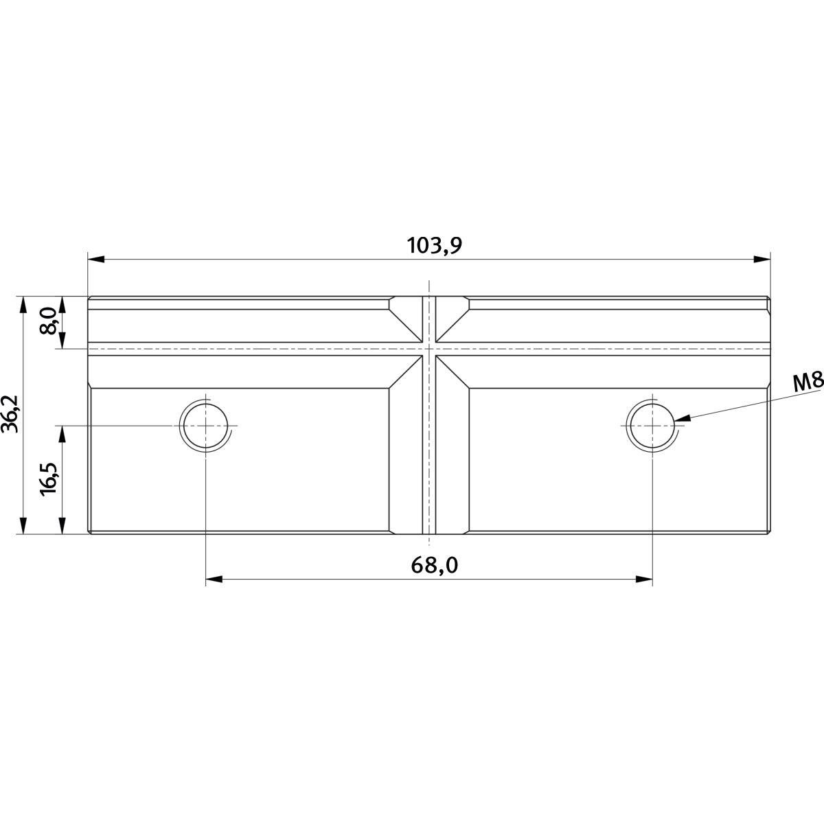 Optimum Prismenbacke für FMS 100 - Art. 3354102
