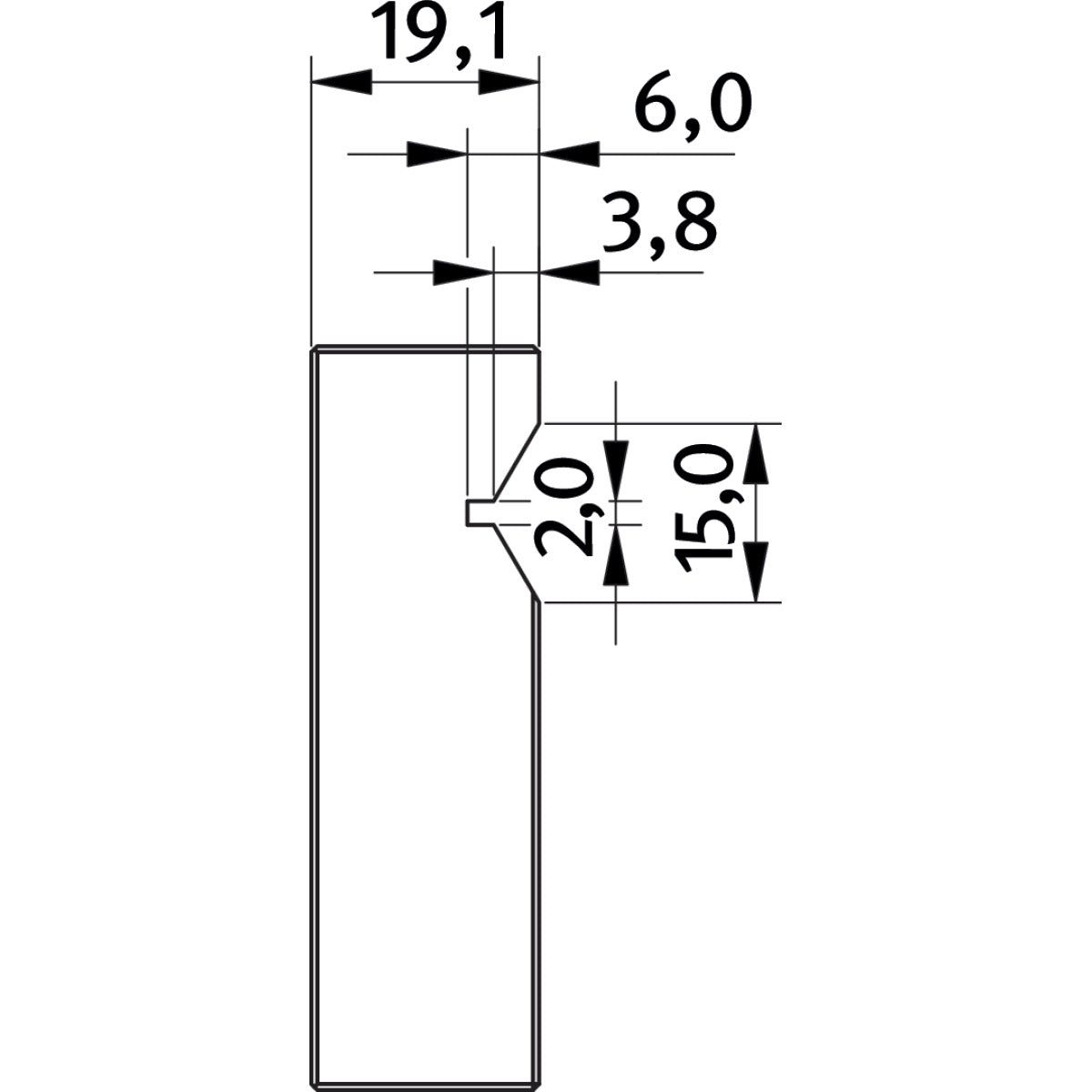 Optimum Prismenbacke für HMS 200 - Art. 3355202