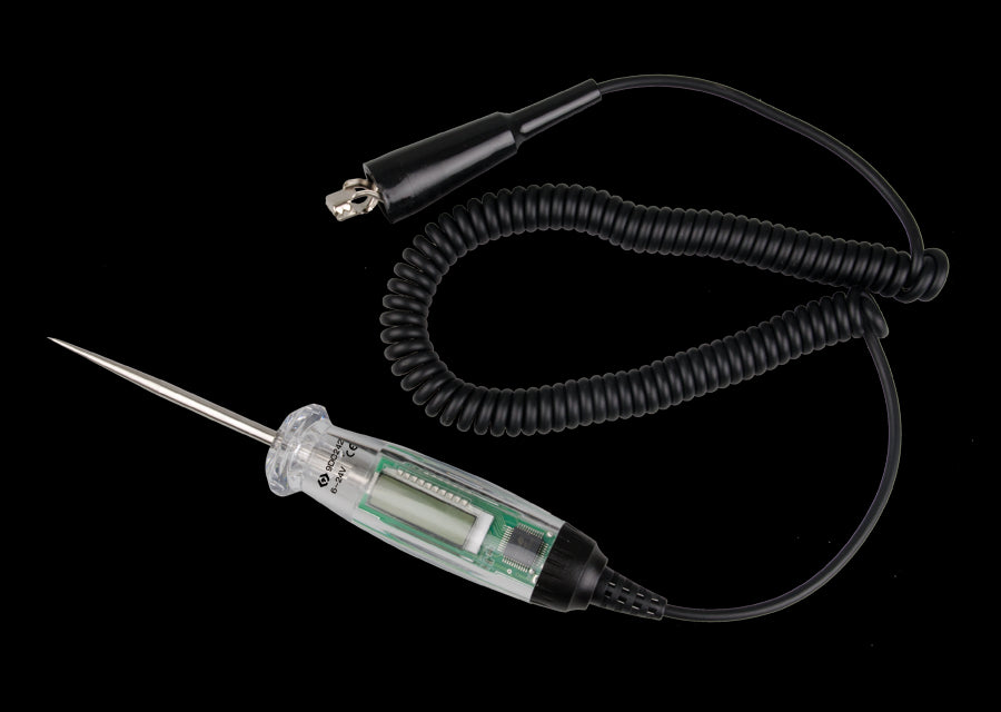 KING TONY Profi-Werkzeuge - Digital Stromkreistester LCD, 6-24V 9DC242