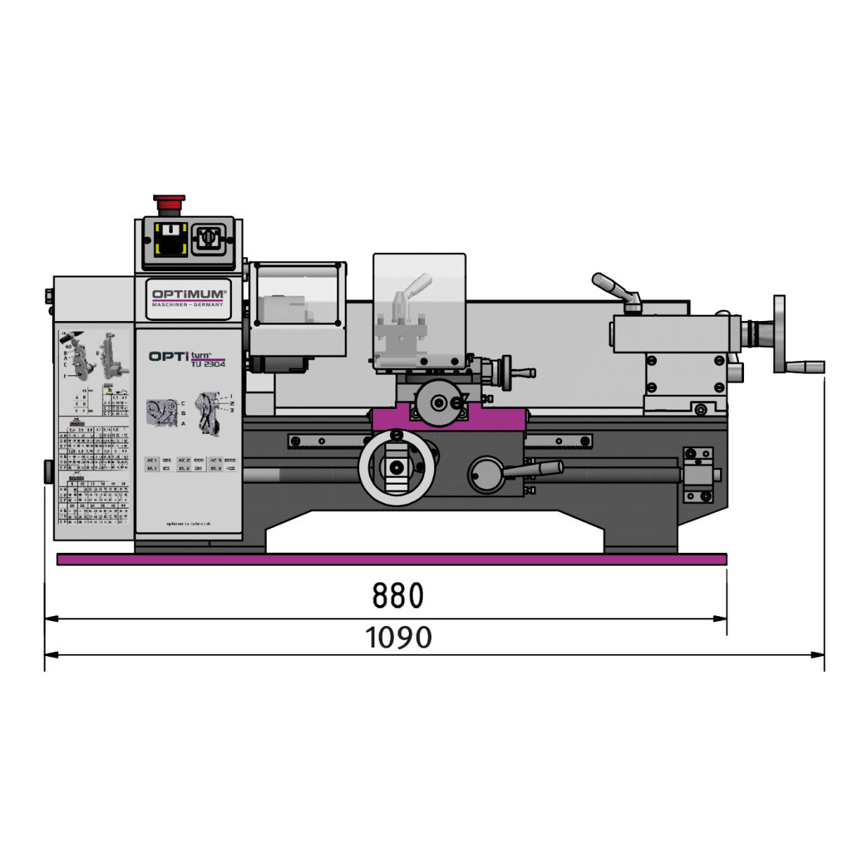 Optimum Drehmaschine OPTIturn TU 2304V - SM-3420325
