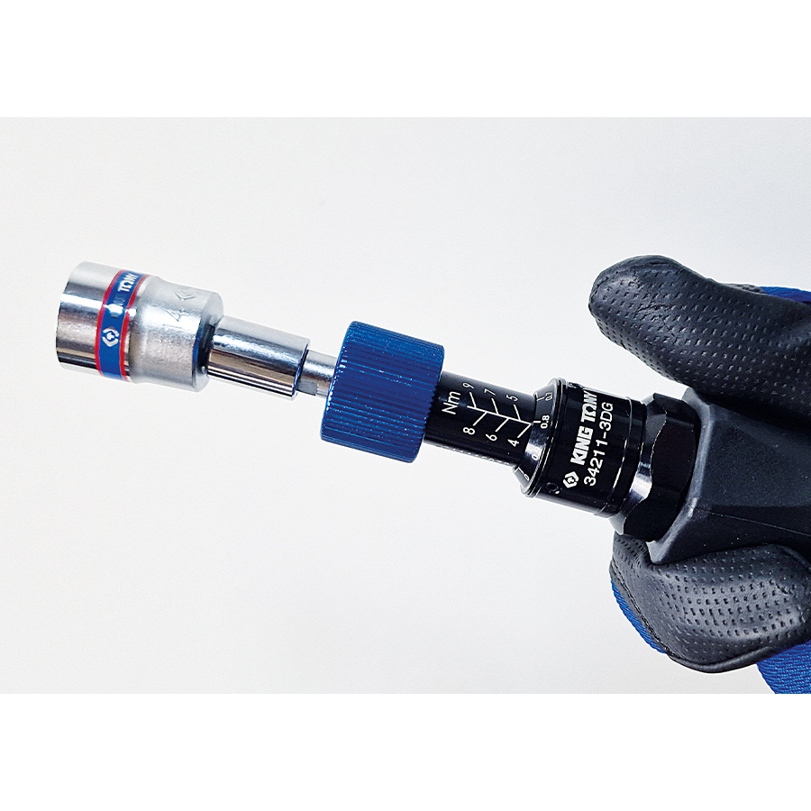 KING TONY Profi-Werkzeuge - 1/4" Drehmomentschraubendreher 4 - 9 Nm 342113DG