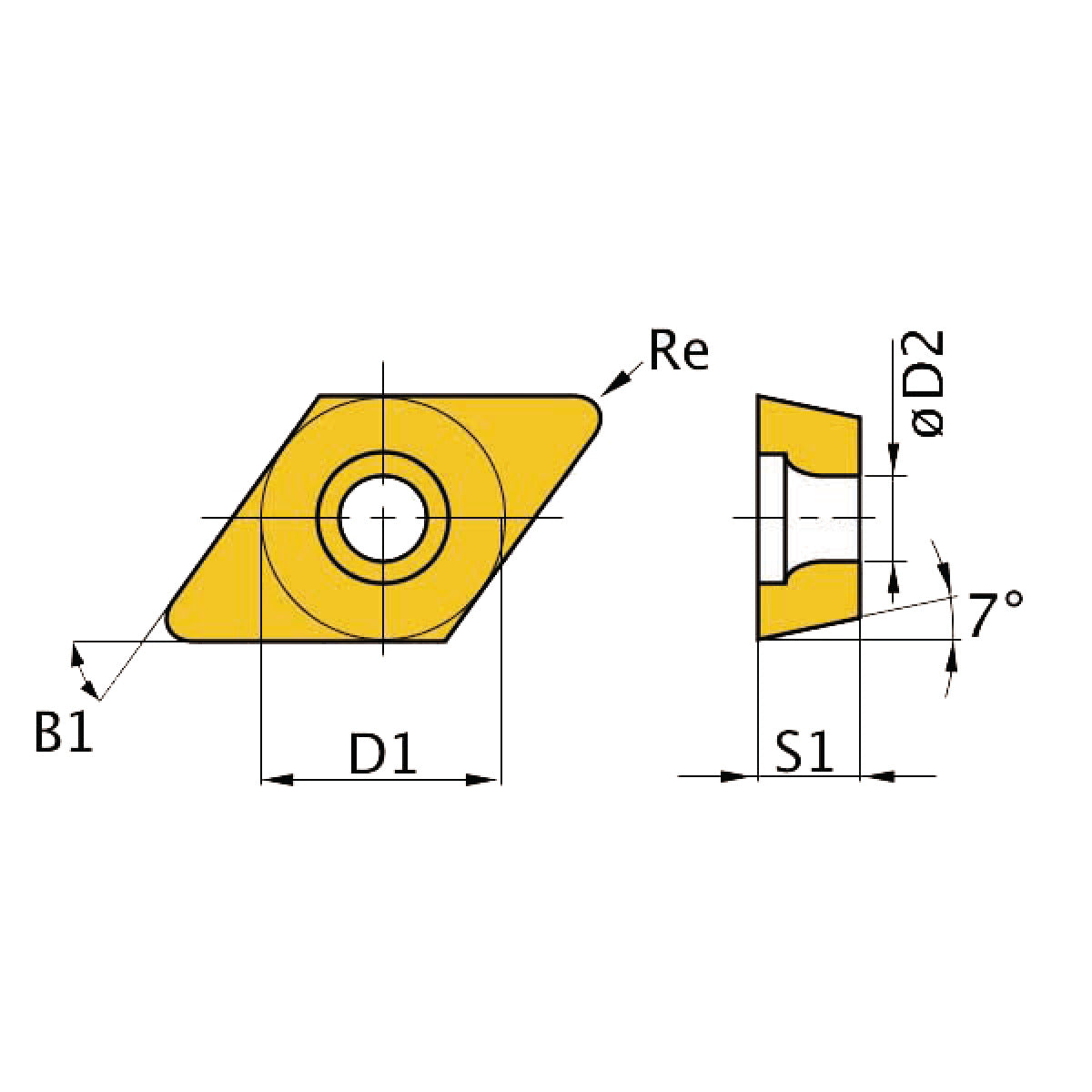 Optimum HM-Ersatzwendeplatten ISO DCMT11T304 - SM-3441281