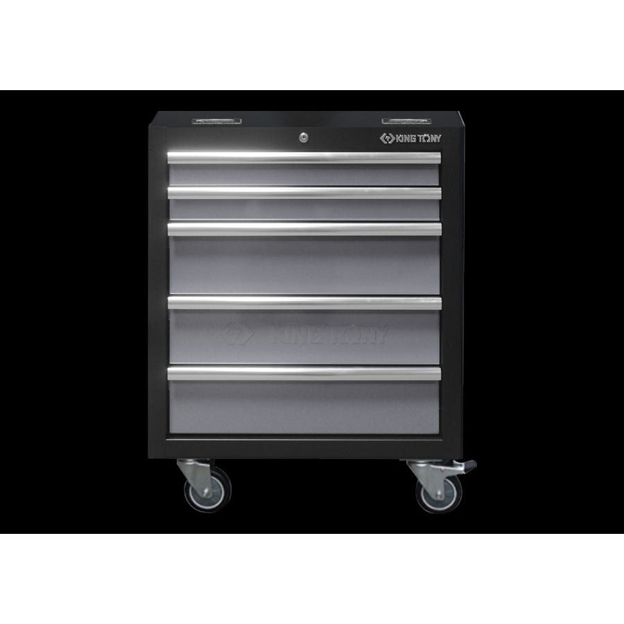 KING TONY Profi-Werkzeuge - Werkzeugwagen 5 Schubladen, grau, auf Rädern 87D1112AKG