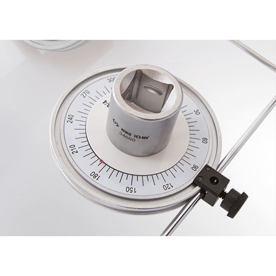 KING TONY Profi-Werkzeuge - 3/4" Drehwinkel-Messgerät mit Magnetarm 34660A