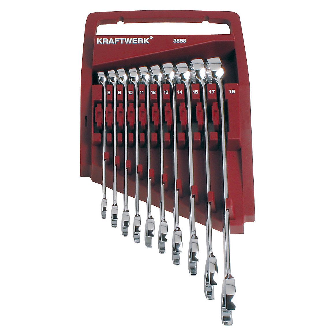 Kraftwerk PRO LINE Ring-Maulschlüssel-Satz, 8 - 19 mm, 10-tlg