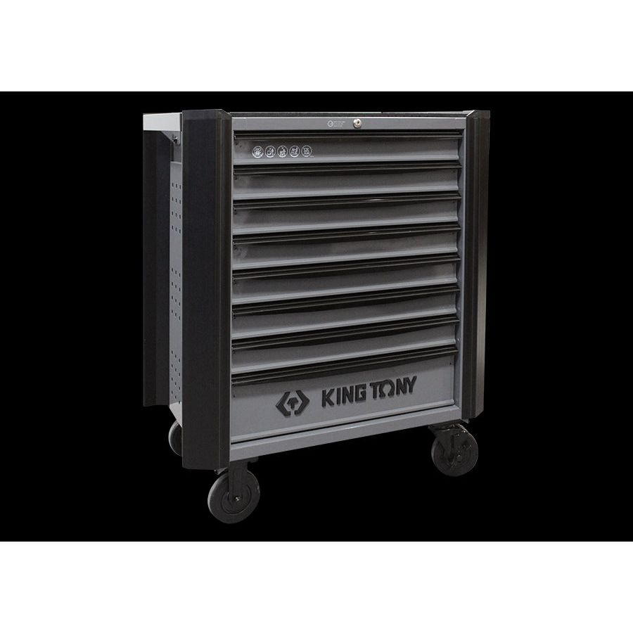 KING TONY Profi-Werkzeuge - Werkzeugwagen mit 8 Schubladen - Grau 876348GG