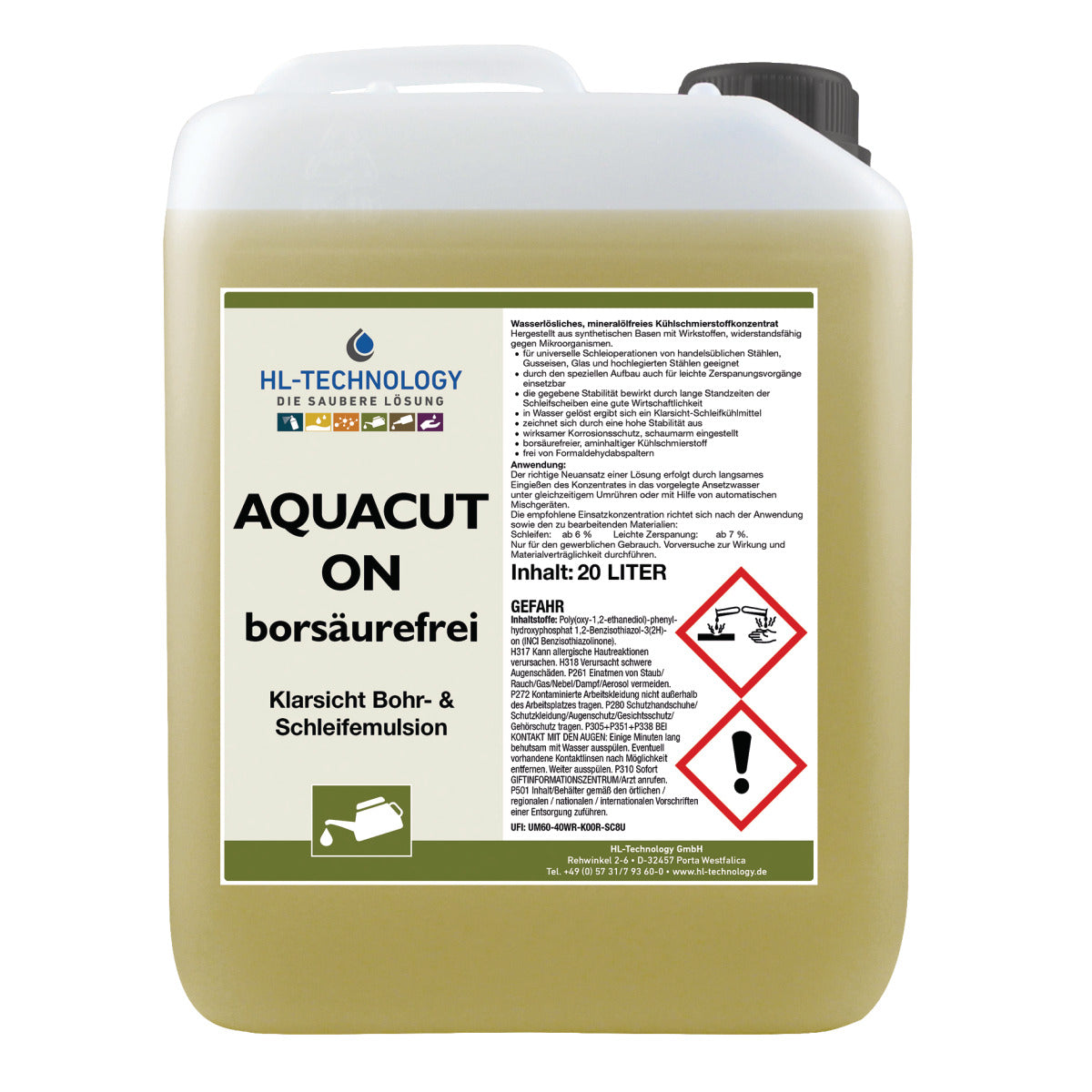 Metallkraft Schneidöl Aquacut ON borsäurefrei 20 l - Art. 3601753