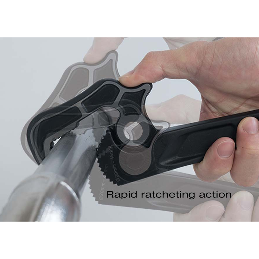 KING TONY Profi-Werkzeuge - Selbstblockierender Schraubschlüssel mit Schnellspannung 3616S14P