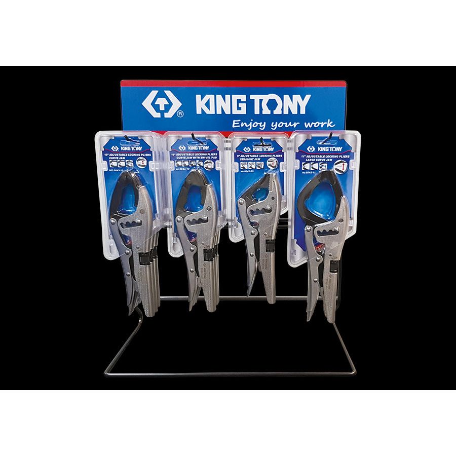 KING TONY Profi-Werkzeuge - 12Tlg. Display met Gripzange PR87152P12
