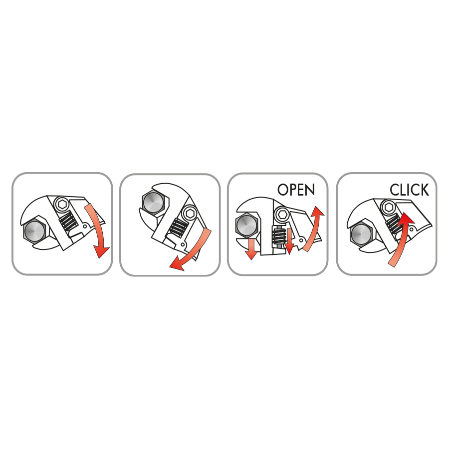 KING TONY Profi-Werkzeuge - Verstellbarer Schraubenschlüssel, metrisch - 32 mm 363110R