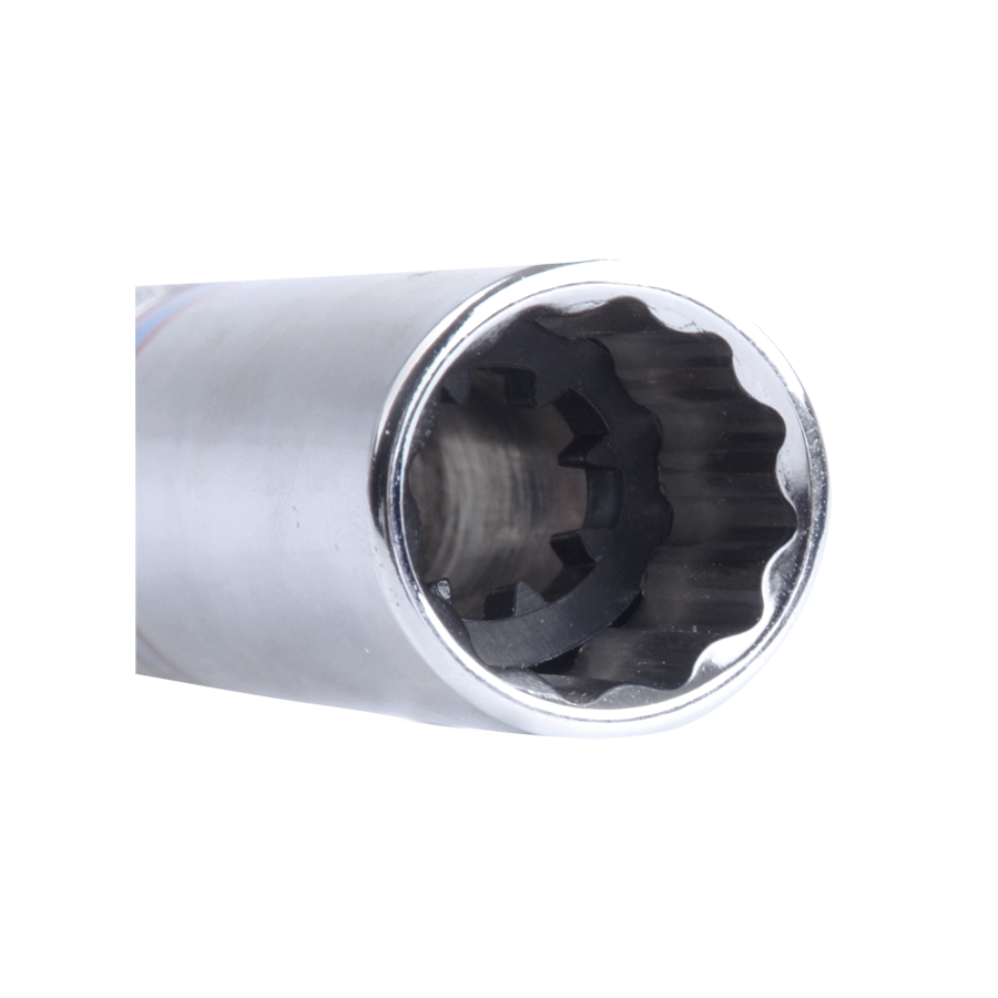 KING TONY Profi-Werkzeuge - 3/8’’ 12-Kant Steckschlüssel für Zündkerzen - 14 mm 36B014