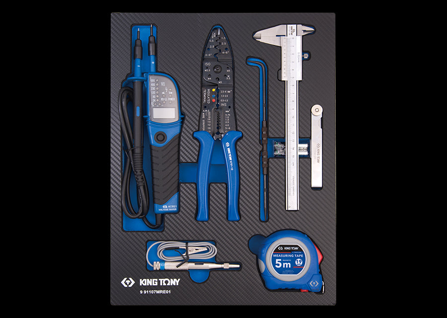 KING TONY Profi-Werkzeuge - Werkzeugsatz für Verkaufständer - 7tlg. 991107MRE01