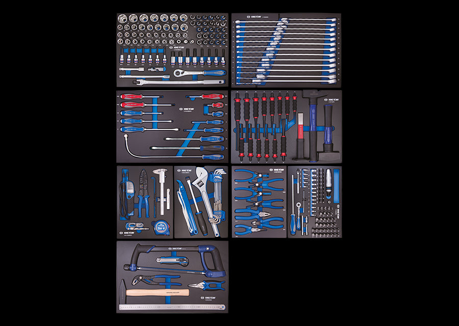 KING TONY Profi-Werkzeuge - 263 Werkzeuge EVAWAVE Einlage 934263MRED