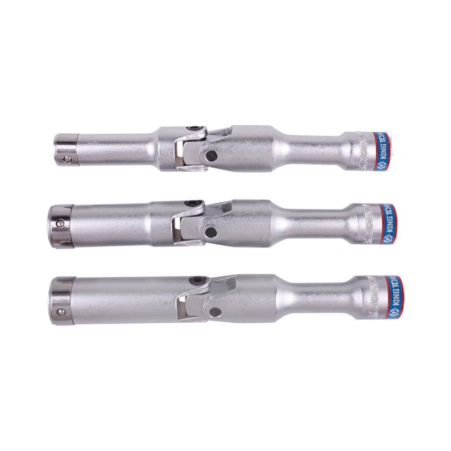 KING TONY Profi-Werkzeuge - 3/8’’ 6-Kant Steckschlüssel, für Zündkerzen, Zoll - 8 mm 378508M