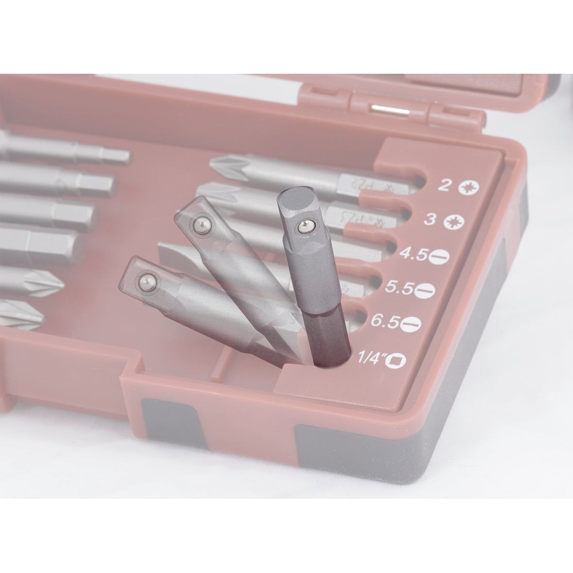 Kraftwerk 1/4" Bit-Box, lange Ausführung, 24-tlg