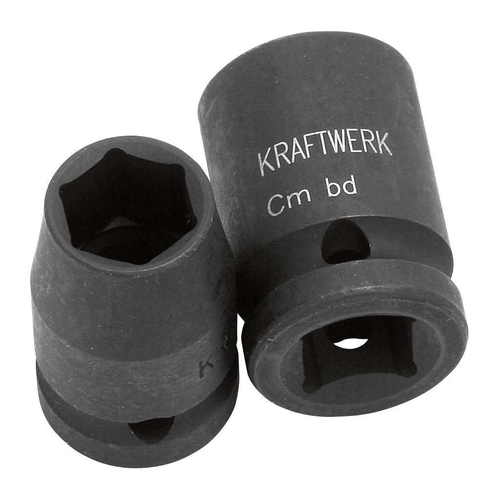 KRAFTWERK 10 mm PRO LINE 1/2" Schlag-Maschinenschrauber Steckschlüsseleinsatz Aussen Sechskant - KW-380100