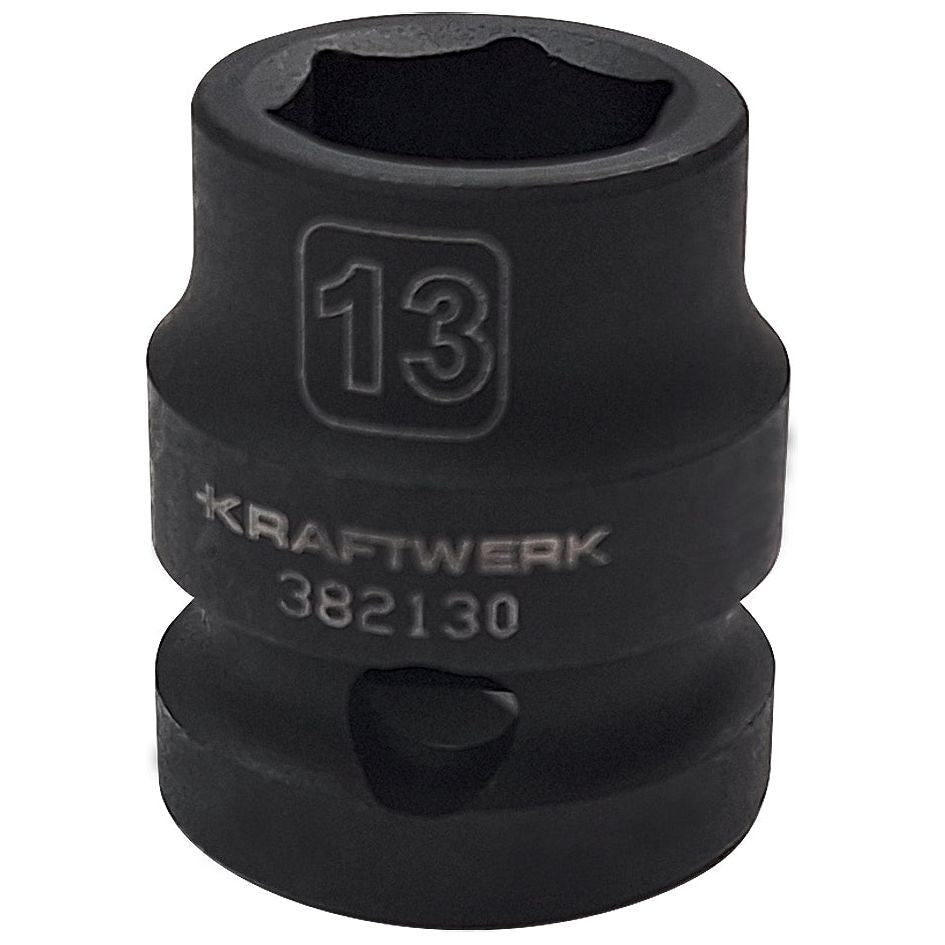 KRAFTWERK 28 mm 13 PRO LINE 1/2" Schlag-Maschinenschrauber Steckschlüsseleinsatz Aussen Doppel-Sechskant, 12-kant, kurz, - KW-382130