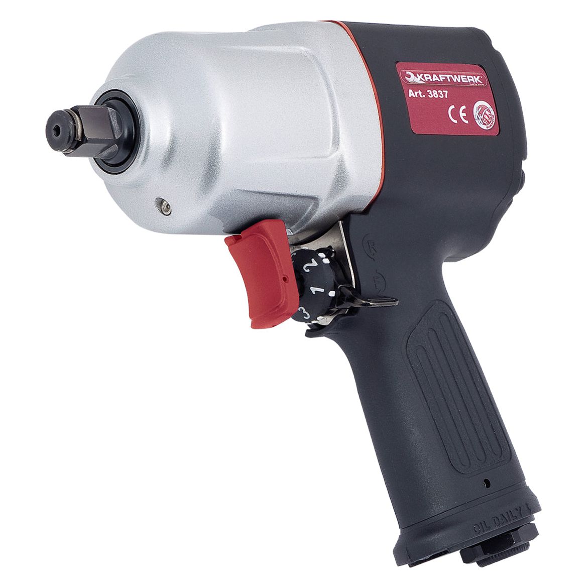 Kraftwerk 1/2" Industrie-Druckluft-Schlagschrauber, 1.486 Nmm