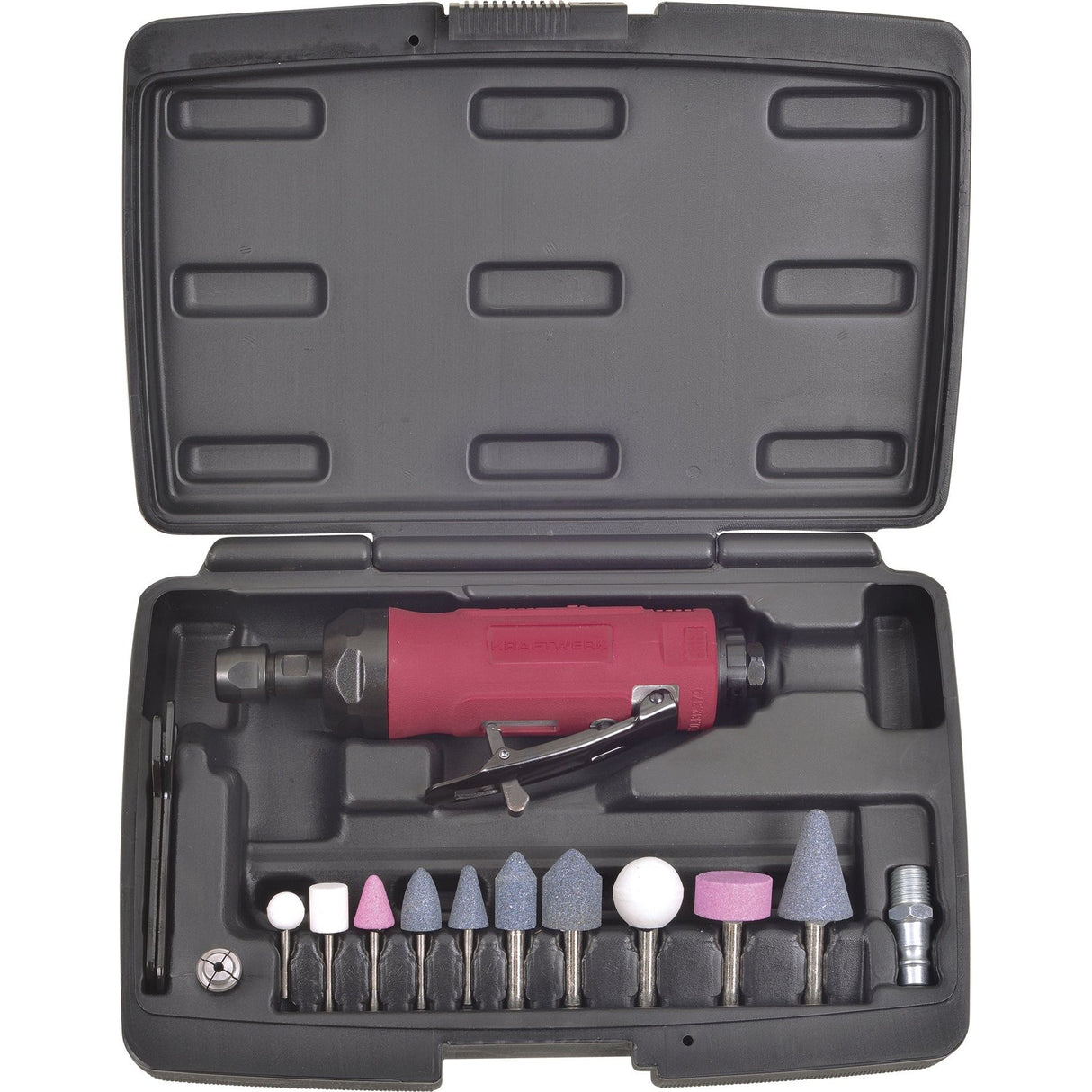 Kraftwerk Druckluft-Stabschleifer Set, 15-tlg