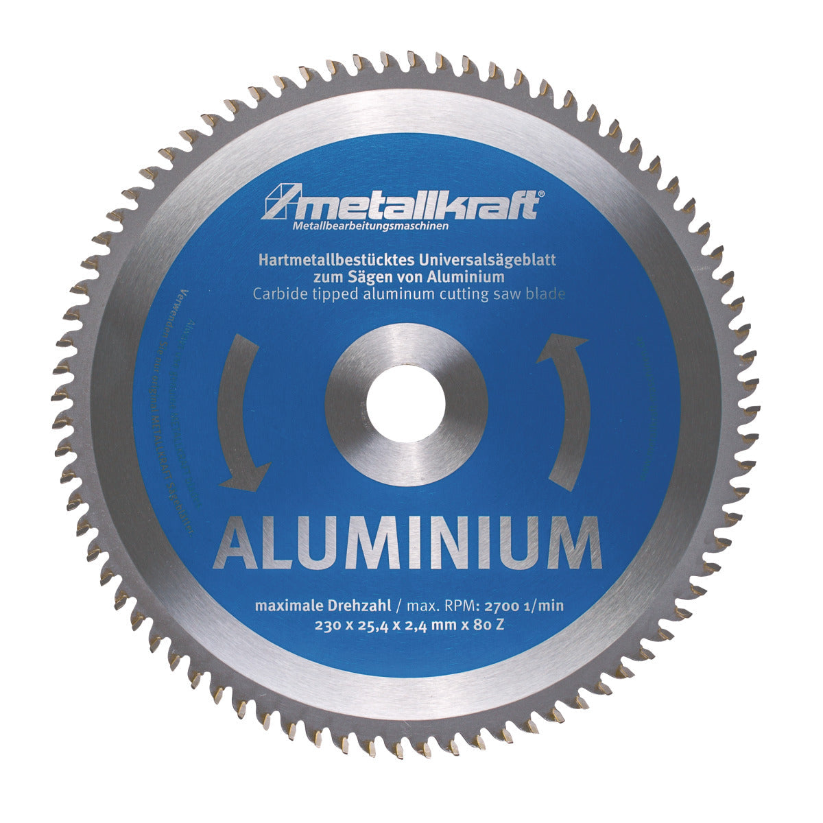 Metallkraft Sägeblatt für Aluminium Ø 230 x 2,4 x 25,4 mm - Art. 3850232