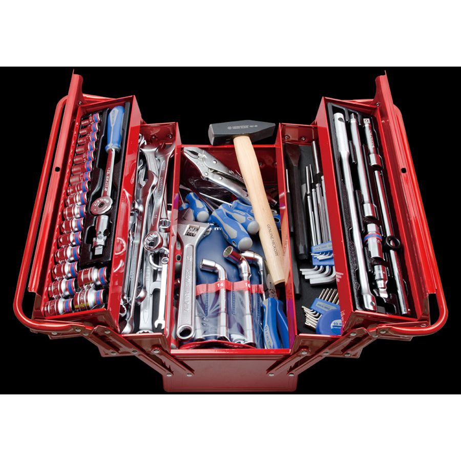 KING TONY Profi-Werkzeuge - Komplette Werkzeugkiste - 103 tlg. 902103MR07