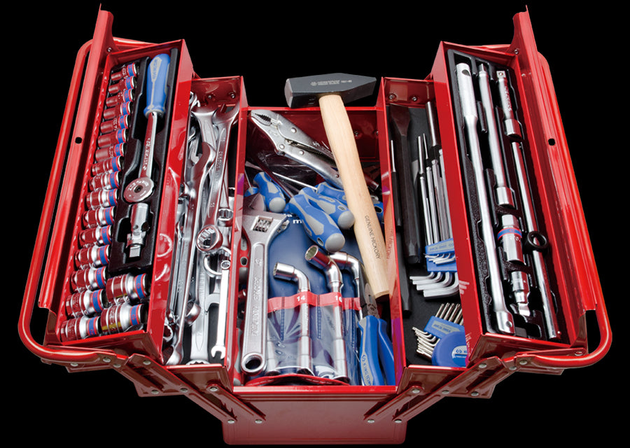 KING TONY Profi-Werkzeuge - Komplette Werkzeugkiste - 103 tlg. 902103MR07
