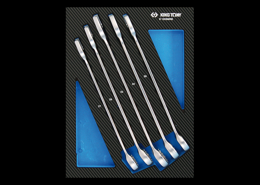 KING TONY Profi-Werkzeuge - Kombi-Schlüssel, metrisch, EVAWAVE - 5 tlg. 912D05MRE