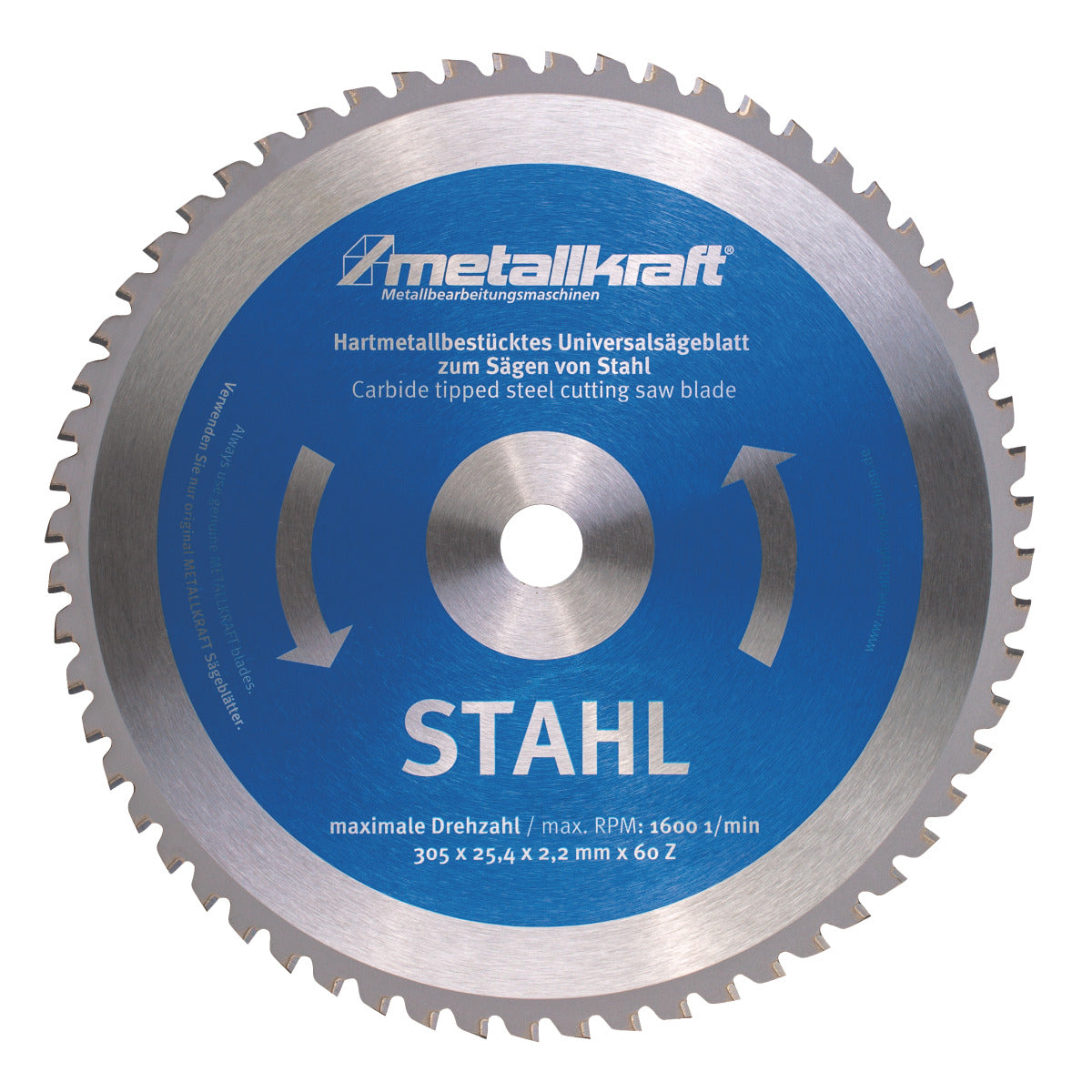 Metallkraft Sägeblatt für Stahl Ø 305 x 2,4 x 25,4 mm - Art. 3853051