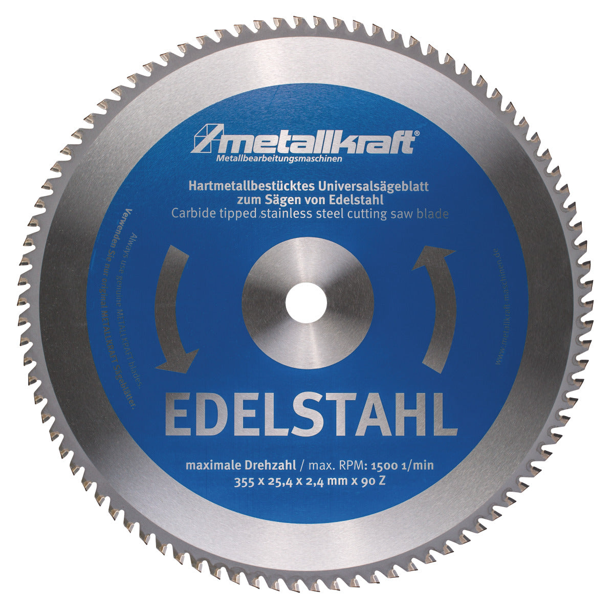 Metallkraft Sägeblatt für Edelstahl Ø 355 x 2,4 x 25,4 mm - Art. 3853503