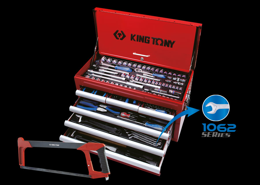 KING TONY Profi-Werkzeuge - Kompletter Werkzeugkoffer - 219 tlg. 911000CR07