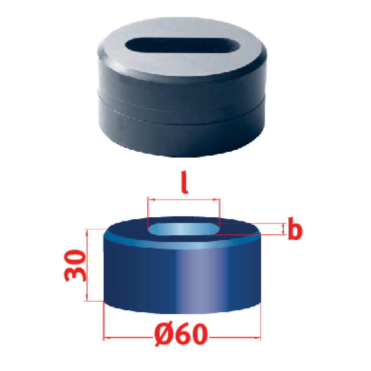 Metallkraft Langlochmatrize Nr.60 24,3 x 40,3 mm - Art. 3889424,3X40,3