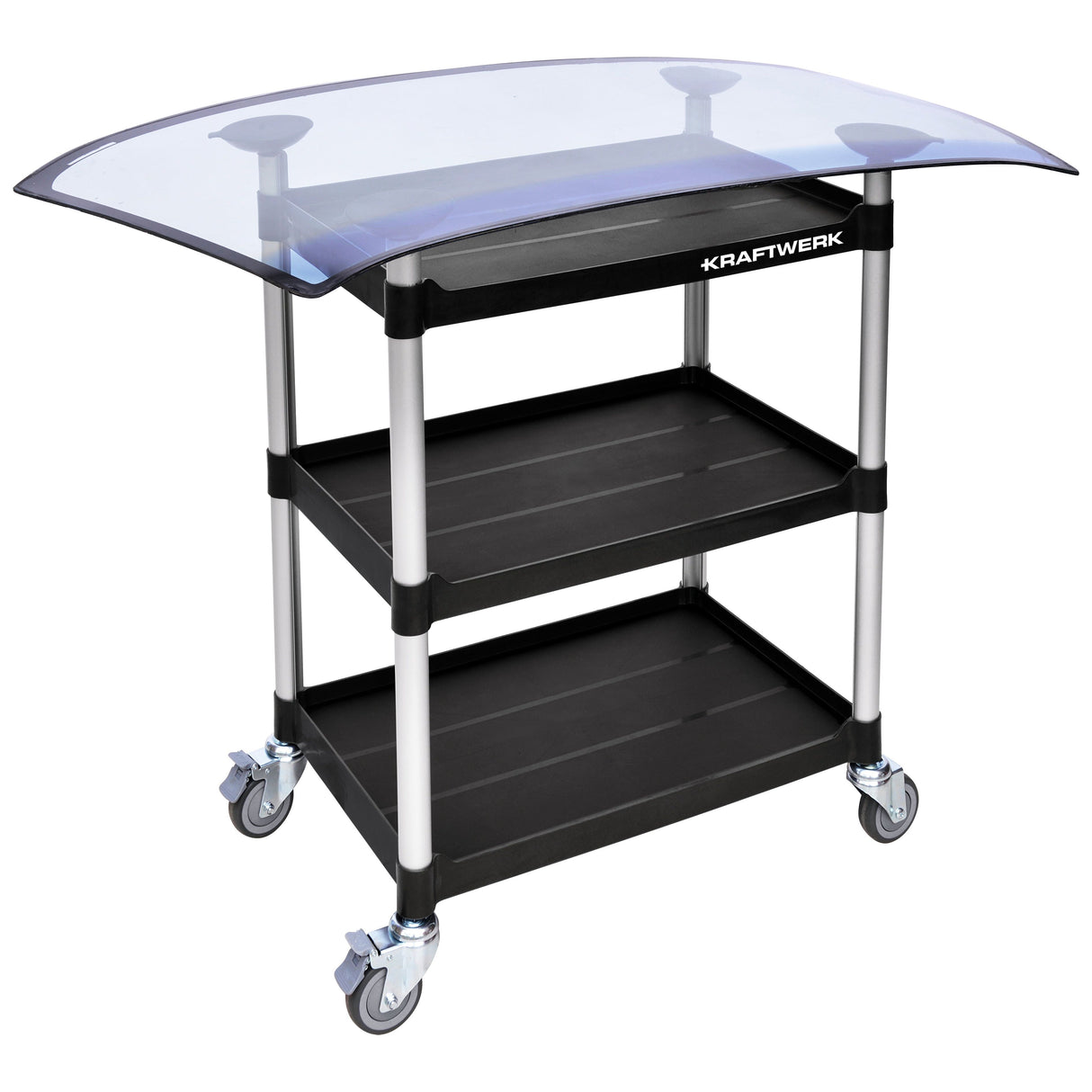 Kraftwerk Transportwagen mit Saugnäpfen Scheiben-Auflage