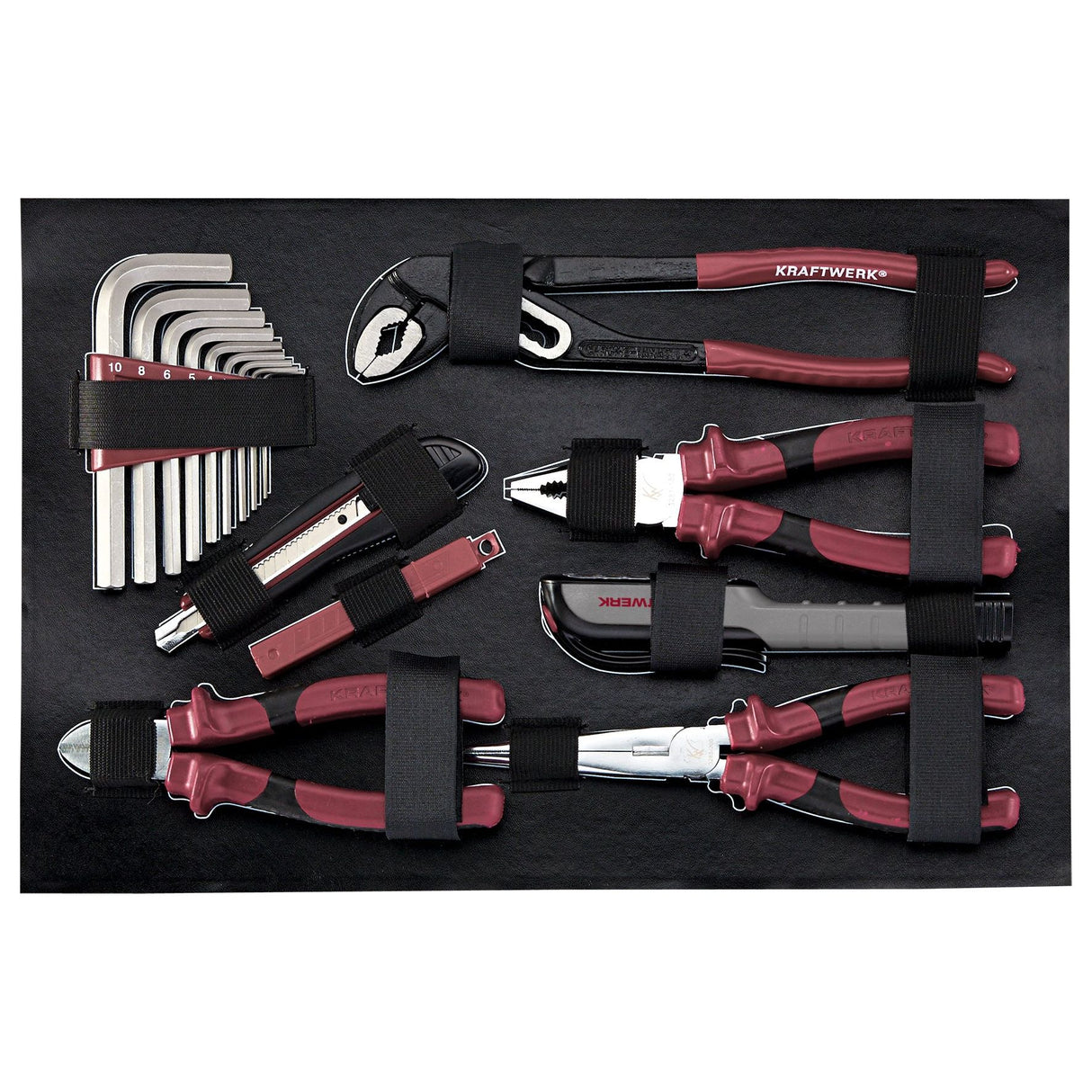 Kraftwerk PRO LINE 1/4" Werkzeugkoffer, 123-tlg