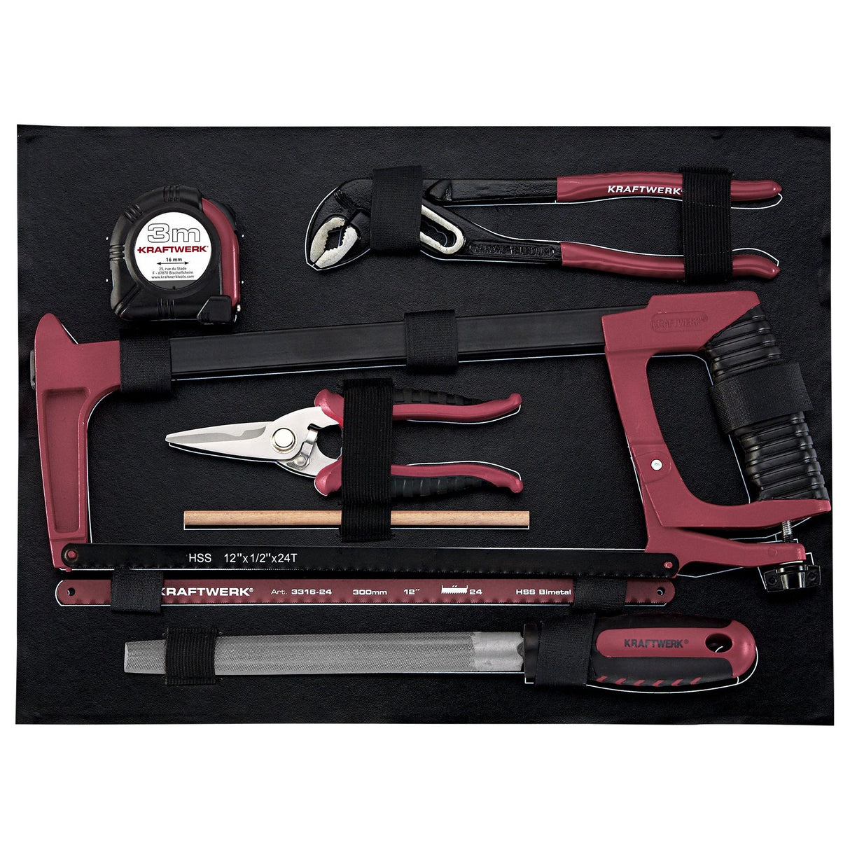 Kraftwerk PRO LINE 1/4" + 3/8" Werkzeugkoffer, 151-tlg