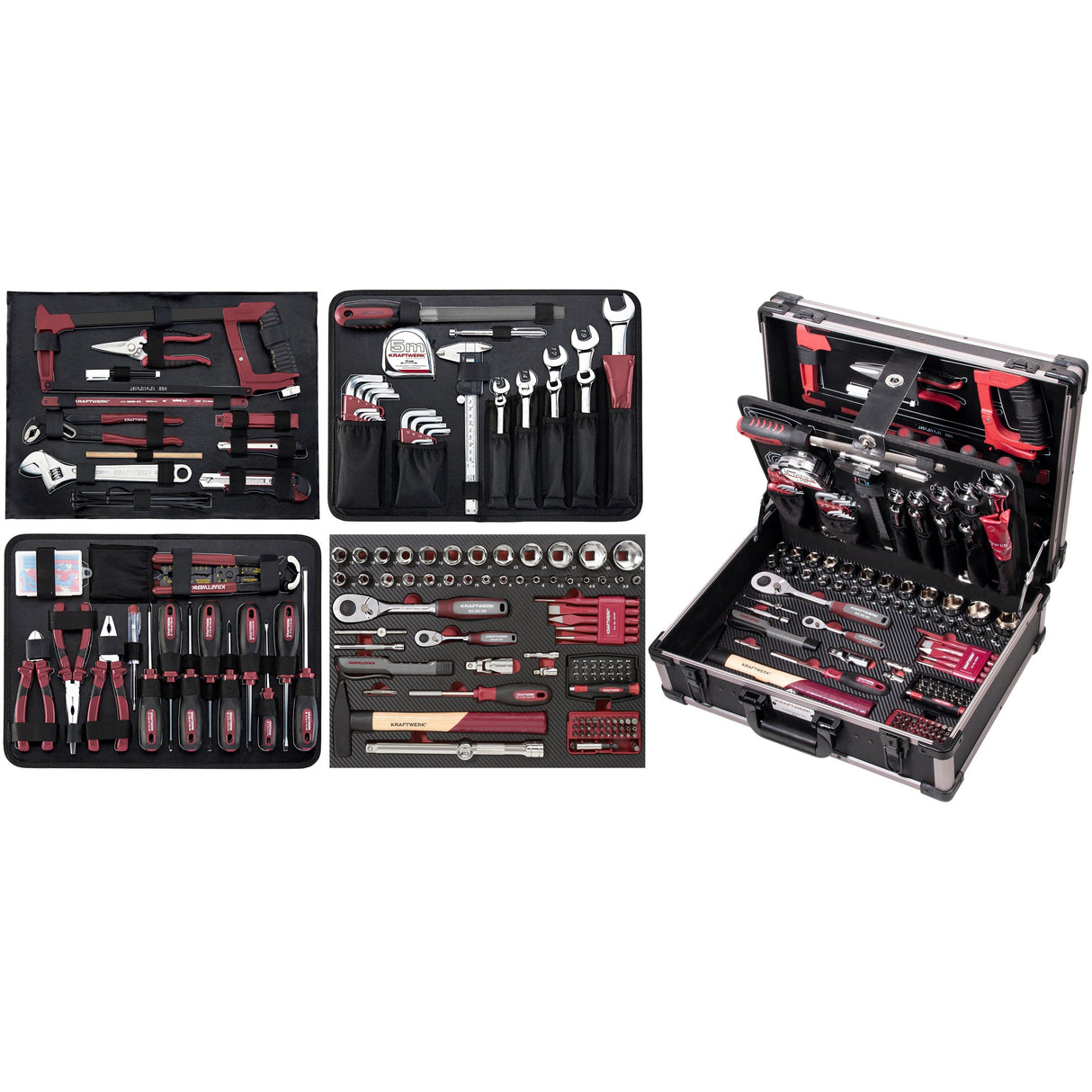 Kraftwerk PRO LINE 1/4" + 1/2" Werkzeugkoffer, 263-tlg
