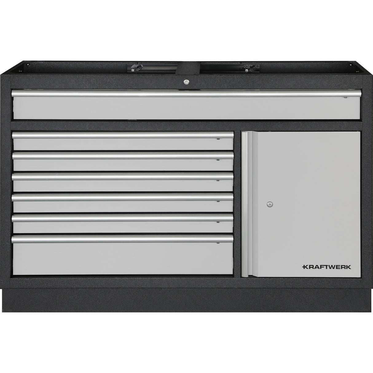 Kraftwerk Mobilio Werkstatteinrichtung, Werkbank Unterschrank breit mit 7 Schubladen und 1 Schrank