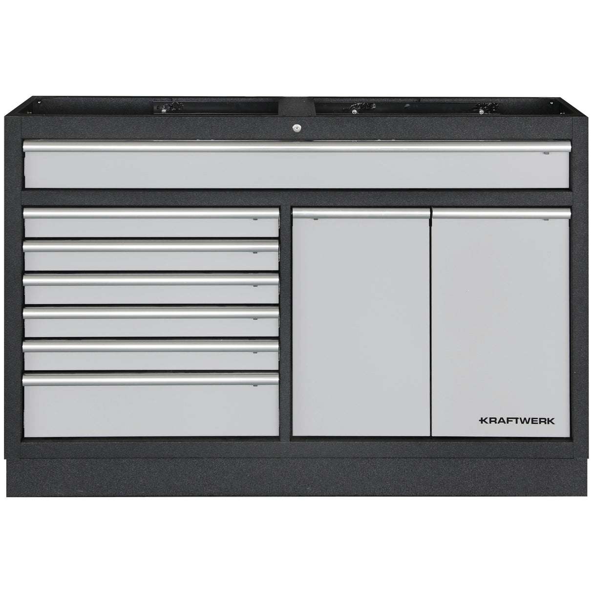 Kraftwerk Mobilio Werkstatteinrichtung, Werkbank Unterschrank breit 7 Schubladen und 2 Auszüge
