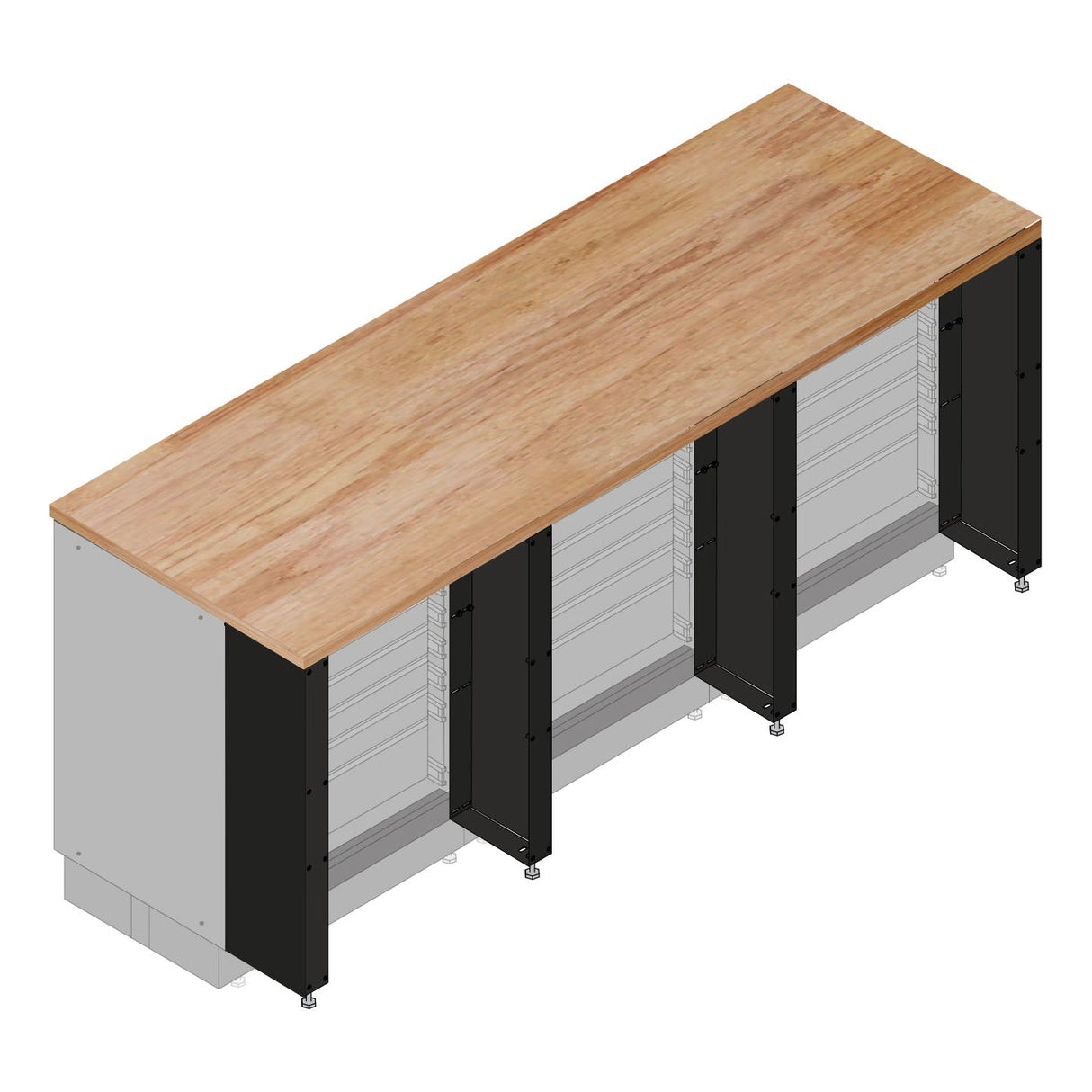 Kraftwerk Mobilio Arbeitsflächen-Erweiterungs-Set für 3 Möbel-Elemente