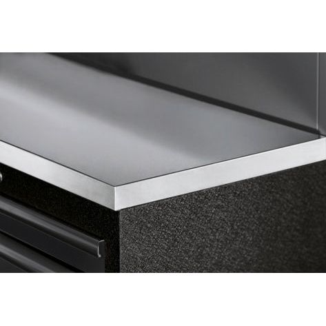 Kraftwerk Mobilio Werkstatteinrichtung, Werkbank Black Edition 2er Unterschrank-Kombi, 5 Schubladen, 1 Schrank, Vierkant-Lochwand, Arbeitsplatte