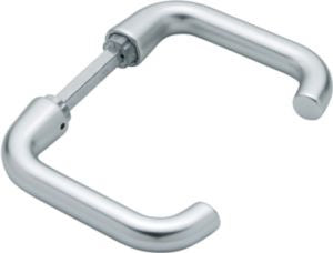 HOPPE Türdrückerpaar Paris 138L Aluminium F2 ohne Rosetten, Vierkant 8 mm, Schnellstift