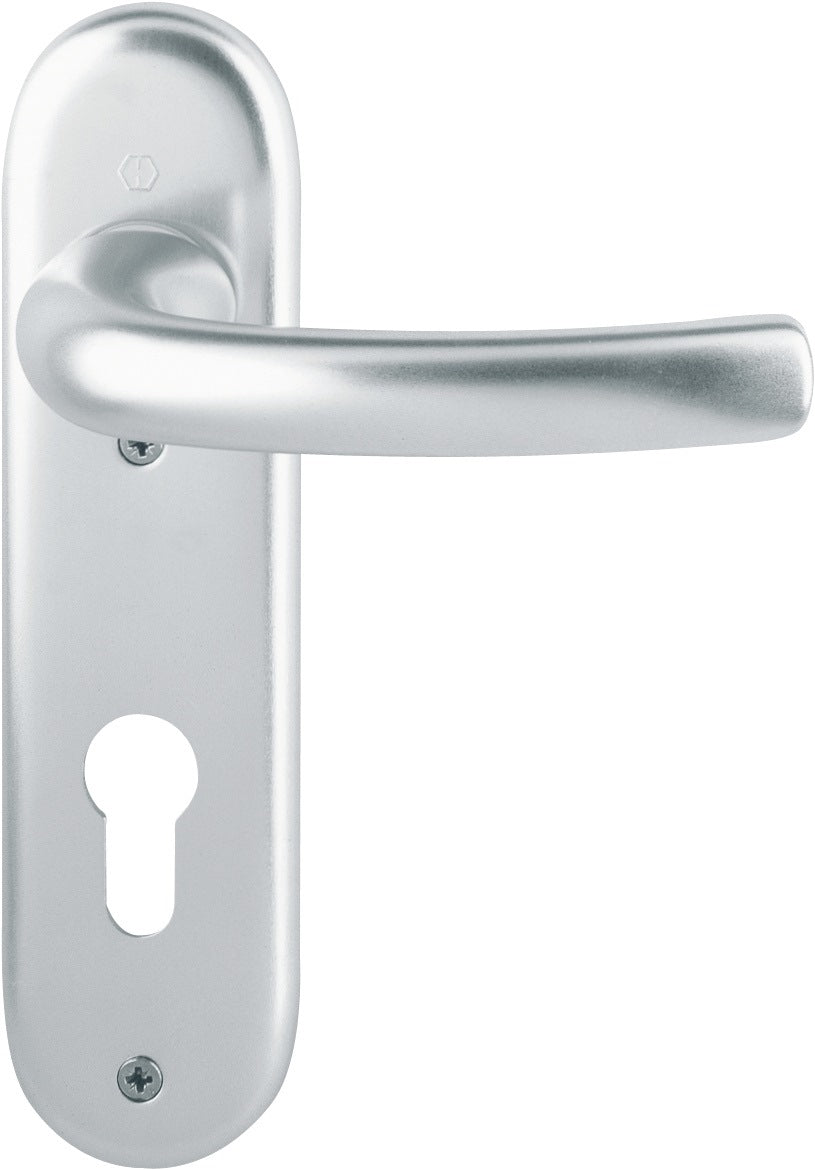 HOPPE Kurzschildgarnitur Tôkyô 1710/273KP Aluminium F1 – DIN EN 1906, für Innentüren